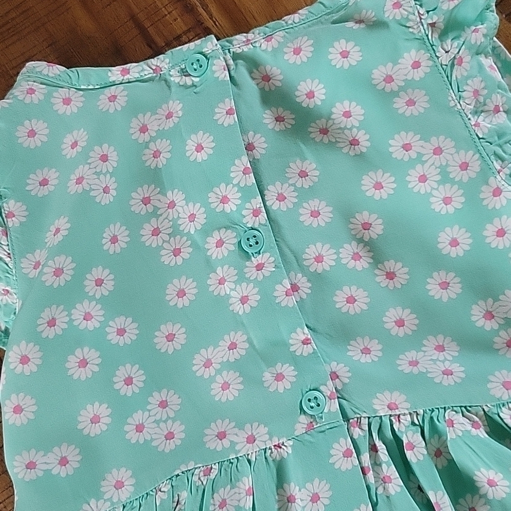 Carter's Green Ruffle Dress - Picture 6 of 6